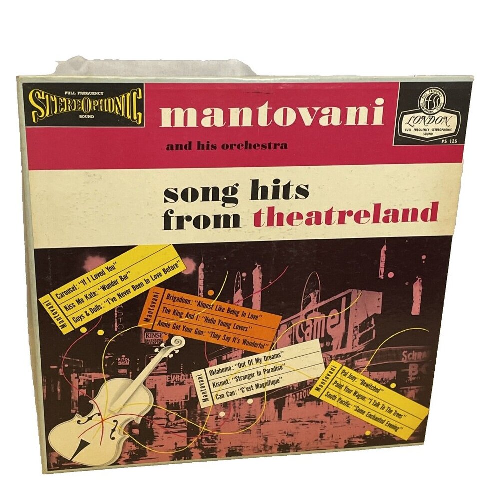 Mantovani Song Hits From Theatreland (Vinyl, 1959) London PS 125 VG+ LP Record